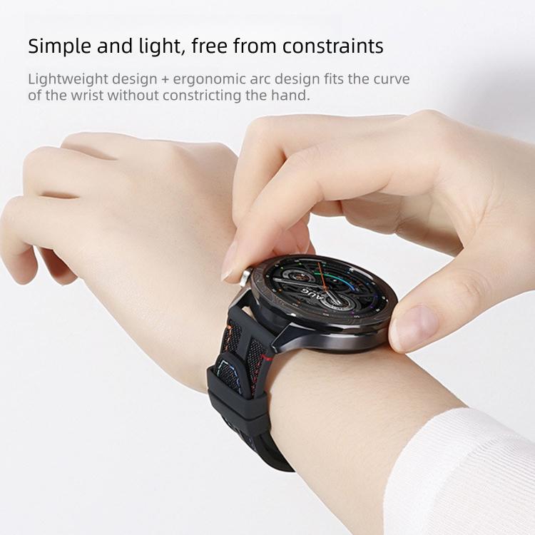 Cinturino per orologio in nylon composito di gomma fluorocarbonica., For Xiaomi Watch S5 46mm