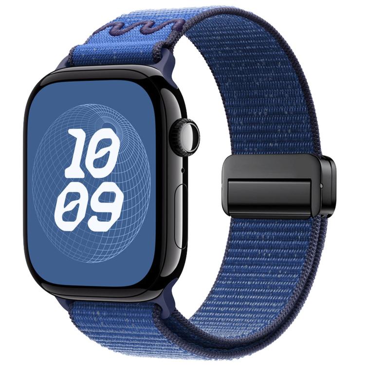 Cinturino per orologio in nylon con fibbia magnetica., For Apple Watch 46mm / 49mm / 45mm / 44mm