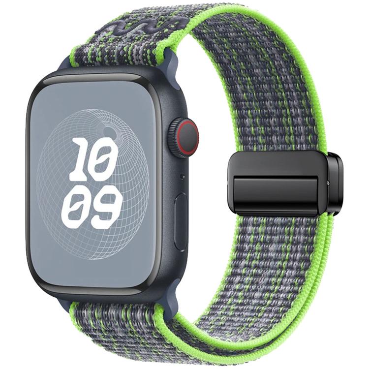 Cinturino per orologio in nylon con fibbia magnetica., For Apple Watch 46mm / 49mm / 45mm / 44mm
