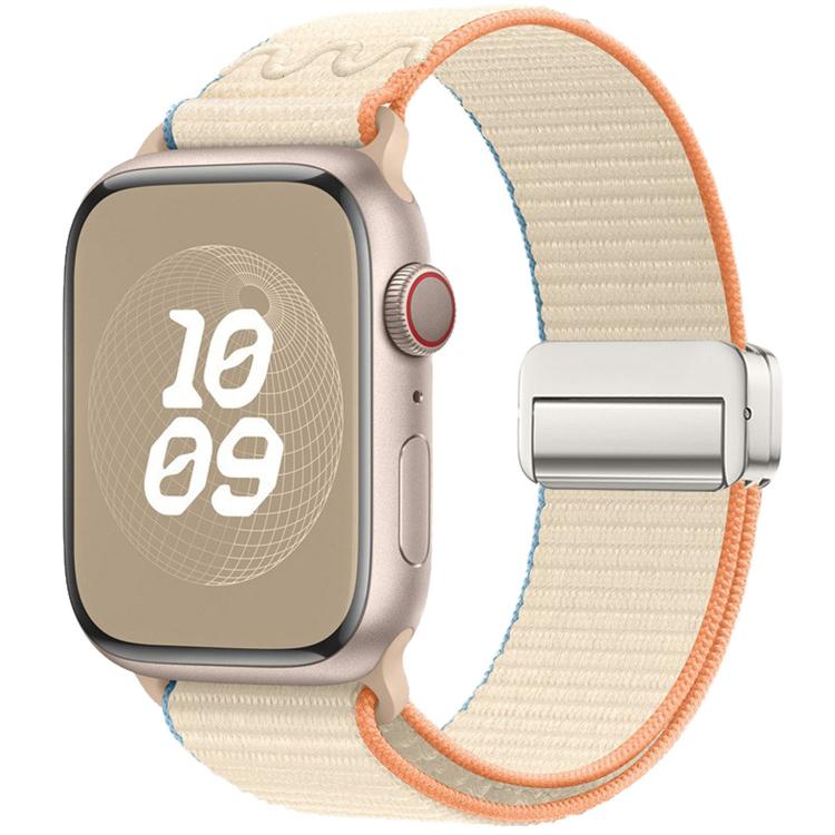 Cinturino per orologio in nylon con fibbia magnetica., For Apple Watch 46mm / 49mm / 45mm / 44mm