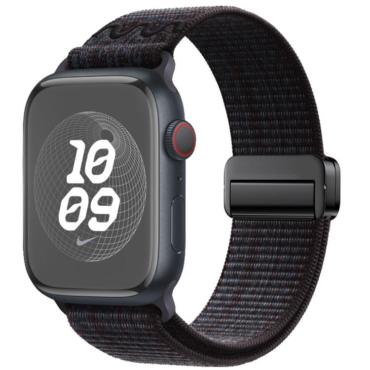 Cinturino per orologio in nylon con fibbia magnetica., For Apple Watch 46mm / 49mm / 45mm / 44mm