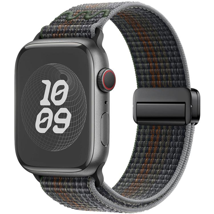 Cinturino per orologio in nylon con fibbia magnetica., For Apple Watch 46mm / 49mm / 45mm / 44mm