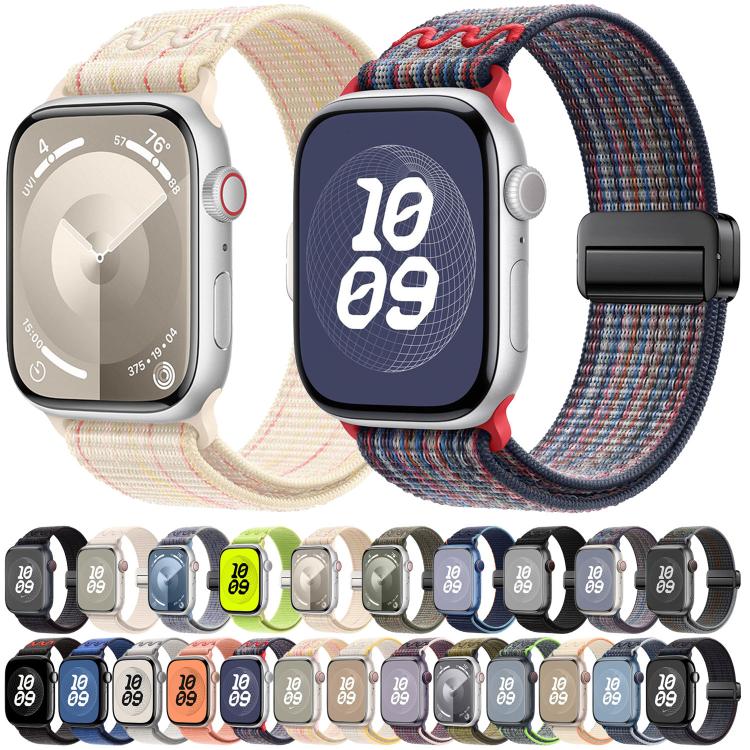 Cinturino per orologio in nylon con fibbia magnetica., For Apple Watch 42mm / 41mm / 40mm / 38mm