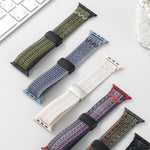 Cinturino per orologio in nylon con fibbia magnetica., For Apple Watch 46mm / 49mm / 45mm / 44mm
