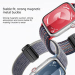 Cinturino per orologio in nylon con fibbia magnetica., For Apple Watch 46mm / 49mm / 45mm / 44mm
