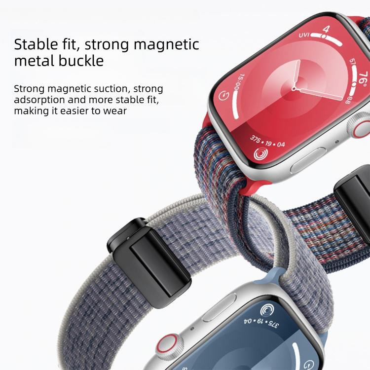Cinturino per orologio in nylon con fibbia magnetica., For Apple Watch 42mm / 41mm / 40mm / 38mm
