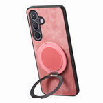 Custodia per telefono in pelle stile retrò con supporto girevole rotondo, For Samsung Galaxy A57 5G, For Samsung Galaxy A37 5G, For Samsung Galaxy A56 5G, For Samsung Galaxy A36 5G