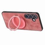 Custodia per telefono in pelle stile retrò con supporto girevole rotondo, For Samsung Galaxy A57 5G, For Samsung Galaxy A37 5G, For Samsung Galaxy A56 5G, For Samsung Galaxy A36 5G