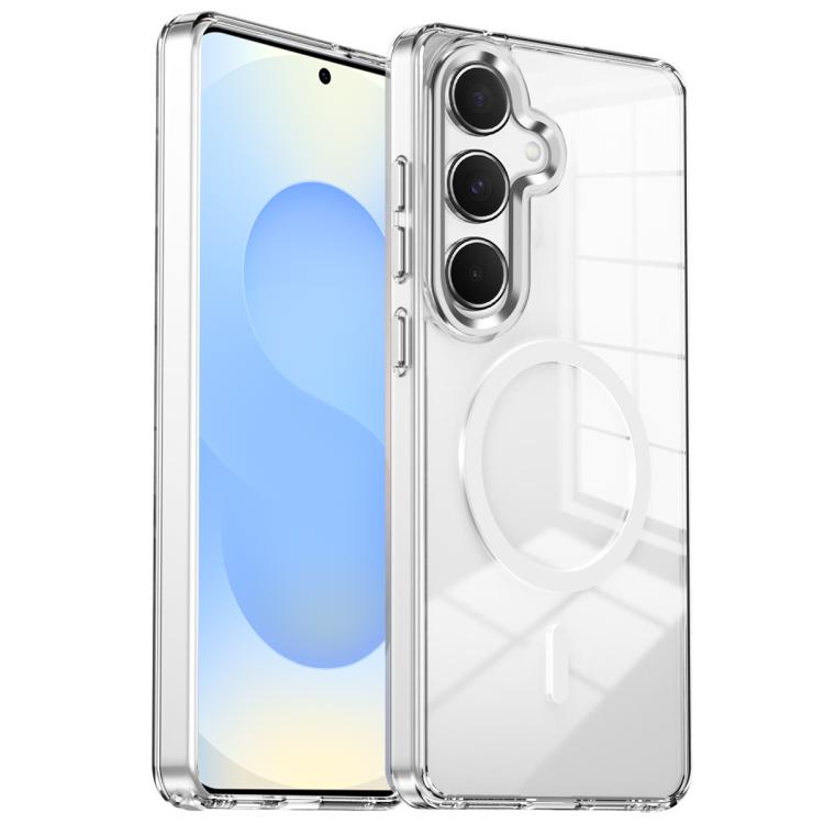 Custodia per telefono antiurto con cornice a occhio di gatto galvanizzata e magnete MagSafe., For Samsung Galaxy S25+ 5G, For Samsung Galaxy S25 Ultra 5G, For Samsung Galaxy A55 5G, For Samsung Galaxy A35 5G