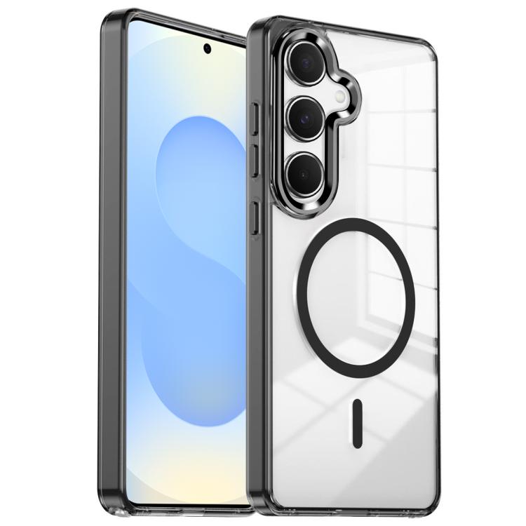 Custodia per telefono antiurto con cornice a occhio di gatto galvanizzata e magnete MagSafe., For Samsung Galaxy S25+ 5G, For Samsung Galaxy S25 Ultra 5G, For Samsung Galaxy A55 5G, For Samsung Galaxy A35 5G