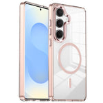 Custodia per telefono antiurto con cornice a occhio di gatto galvanizzata e magnete MagSafe., For Samsung Galaxy S25+ 5G, For Samsung Galaxy S25 Ultra 5G, For Samsung Galaxy A55 5G, For Samsung Galaxy A35 5G