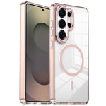 Custodia per telefono antiurto con cornice a occhio di gatto galvanizzata e magnete MagSafe., For Samsung Galaxy S25+ 5G, For Samsung Galaxy S25 Ultra 5G, For Samsung Galaxy A55 5G, For Samsung Galaxy A35 5G