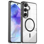Custodia per telefono antiurto con cornice a occhio di gatto galvanizzata e magnete MagSafe., For Samsung Galaxy S25+ 5G, For Samsung Galaxy S25 Ultra 5G, For Samsung Galaxy A55 5G, For Samsung Galaxy A35 5G