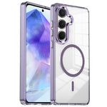 Custodia per telefono antiurto con cornice a occhio di gatto galvanizzata e magnete MagSafe., For Samsung Galaxy S25+ 5G, For Samsung Galaxy S25 Ultra 5G, For Samsung Galaxy A55 5G, For Samsung Galaxy A35 5G