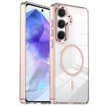 Custodia per telefono antiurto con cornice a occhio di gatto galvanizzata e magnete MagSafe., For Samsung Galaxy S25+ 5G, For Samsung Galaxy S25 Ultra 5G, For Samsung Galaxy A55 5G, For Samsung Galaxy A35 5G