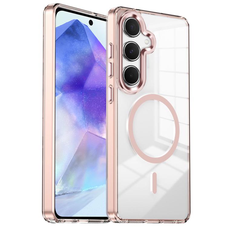 Custodia per telefono antiurto con cornice a occhio di gatto galvanizzata e magnete MagSafe., For Samsung Galaxy S25+ 5G, For Samsung Galaxy S25 Ultra 5G, For Samsung Galaxy A55 5G, For Samsung Galaxy A35 5G