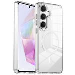 Custodia per telefono antiurto con cornice a occhio di gatto galvanizzata e magnete MagSafe., For Samsung Galaxy S25+ 5G, For Samsung Galaxy S25 Ultra 5G, For Samsung Galaxy A55 5G, For Samsung Galaxy A35 5G