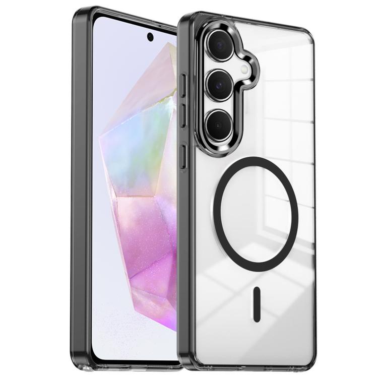 Custodia per telefono antiurto con cornice a occhio di gatto galvanizzata e magnete MagSafe., For Samsung Galaxy S25+ 5G, For Samsung Galaxy S25 Ultra 5G, For Samsung Galaxy A55 5G, For Samsung Galaxy A35 5G