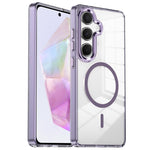 Custodia per telefono antiurto con cornice a occhio di gatto galvanizzata e magnete MagSafe., For Samsung Galaxy S25+ 5G, For Samsung Galaxy S25 Ultra 5G, For Samsung Galaxy A55 5G, For Samsung Galaxy A35 5G