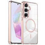 Custodia per telefono antiurto con cornice a occhio di gatto galvanizzata e magnete MagSafe., For Samsung Galaxy S25+ 5G, For Samsung Galaxy S25 Ultra 5G, For Samsung Galaxy A55 5G, For Samsung Galaxy A35 5G