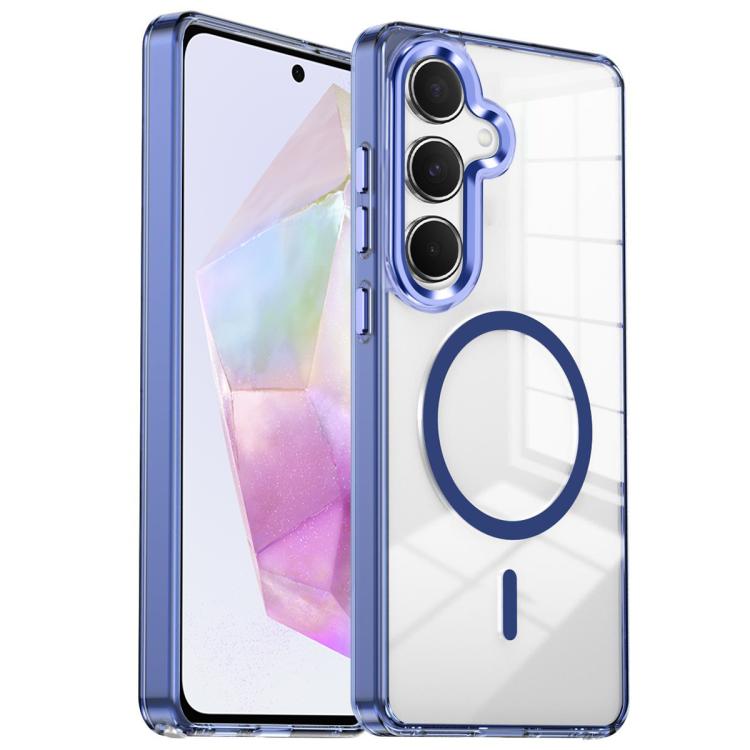 Custodia per telefono antiurto con cornice a occhio di gatto galvanizzata e magnete MagSafe., For Samsung Galaxy S25+ 5G, For Samsung Galaxy S25 Ultra 5G, For Samsung Galaxy A55 5G, For Samsung Galaxy A35 5G