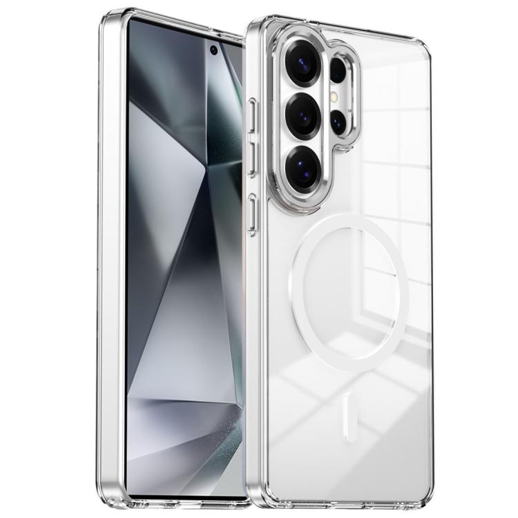 Custodia per telefono antiurto con cornice a occhio di gatto galvanizzata e magnete MagSafe., For Samsung Galaxy S24 Ultra 5G, For Samsung Galaxy S24+ 5G, For Samsung Galaxy S24 5G, For Samsung Galaxy S23 Ultra 5G