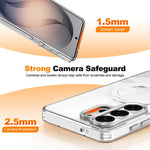 Custodia per telefono antiurto con cornice a occhio di gatto galvanizzata e magnete MagSafe., For Samsung Galaxy S24 Ultra 5G, For Samsung Galaxy S24+ 5G, For Samsung Galaxy S24 5G, For Samsung Galaxy S23 Ultra 5G