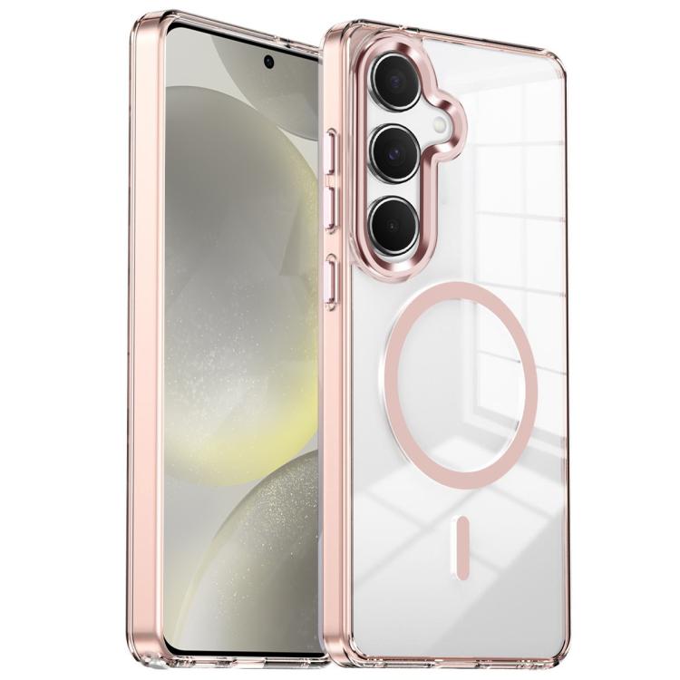 Custodia per telefono antiurto con cornice a occhio di gatto galvanizzata e magnete MagSafe., For Samsung Galaxy S24 Ultra 5G, For Samsung Galaxy S24+ 5G, For Samsung Galaxy S24 5G, For Samsung Galaxy S23 Ultra 5G