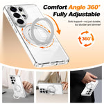 Custodia per telefono antiurto con cornice a occhio di gatto galvanizzata e magnete MagSafe., For Samsung Galaxy S22 Ultra 5G