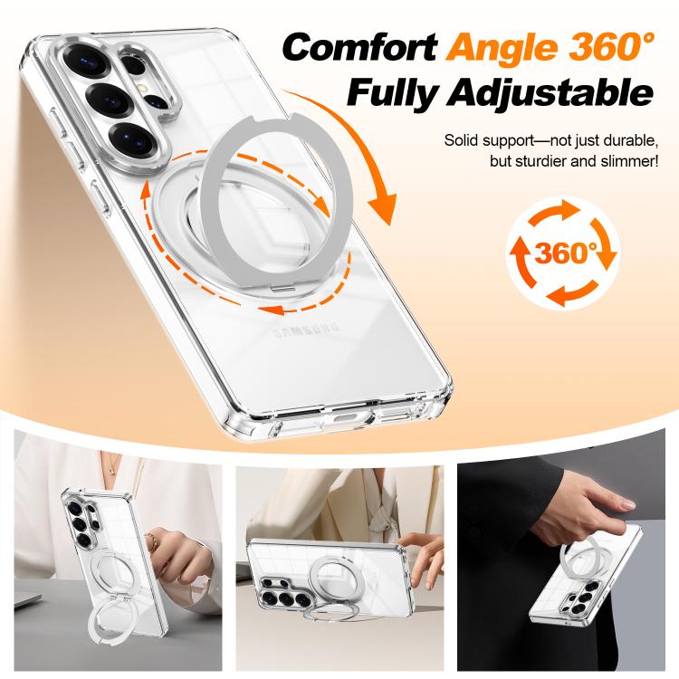 Custodia per telefono antiurto con cornice a occhio di gatto galvanizzata e magnete MagSafe., For Samsung Galaxy S22 Ultra 5G