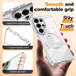 Custodia per telefono antiurto con cornice a occhio di gatto galvanizzata e magnete MagSafe., For Samsung Galaxy S22 Ultra 5G