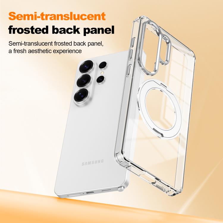 Custodia per telefono antiurto con cornice a occhio di gatto galvanizzata e magnete MagSafe., For Samsung Galaxy S22 Ultra 5G