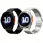 Cinturino per orologio in lega di titanio con un bottone piatto a sgancio rapido., For Garmin 26mm, For Garmin 22mm