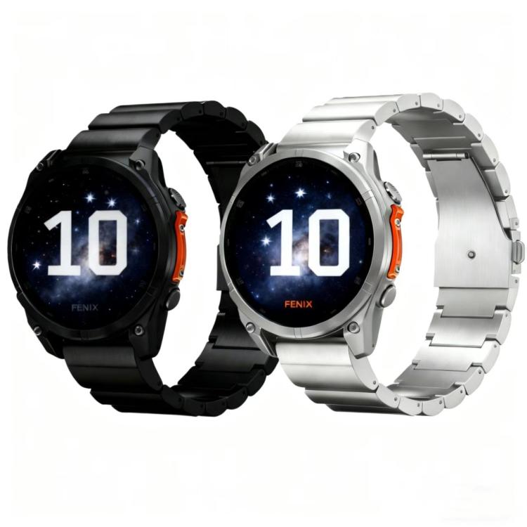 Cinturino per orologio in lega di titanio con un bottone piatto a sgancio rapido., For Garmin 26mm, For Garmin 22mm