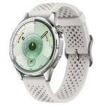 Cinturino per orologio in silicone traforato e traspirante con fibbia ad ardiglione., 18mm, 20mm