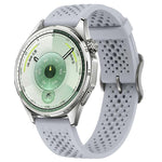 Cinturino per orologio in silicone traforato e traspirante con fibbia ad ardiglione., 18mm, 20mm