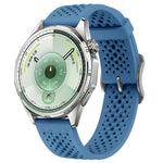 Cinturino per orologio in silicone traforato e traspirante con fibbia ad ardiglione., 18mm, 20mm
