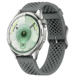 Cinturino per orologio in silicone traforato e traspirante con fibbia ad ardiglione., 18mm, 20mm