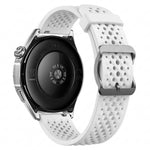 Cinturino per orologio in silicone traforato e traspirante con fibbia ad ardiglione., 22mm
