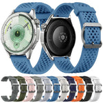 Cinturino per orologio in silicone traforato e traspirante con fibbia ad ardiglione., 18mm, 20mm