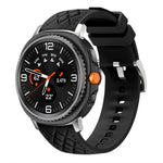 Cinturino per orologio in silicone effetto pelle vegana con texture a diamante., For Samsung Galaxy Watch8 / Watch8 Classic