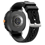 Cinturino per orologio in silicone effetto pelle vegana con texture a diamante., For Samsung Galaxy Watch8 / Watch8 Classic