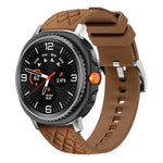 Cinturino per orologio in silicone effetto pelle vegana con texture a diamante., For Samsung Galaxy Watch8 / Watch8 Classic