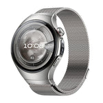 Pulsante Interfaccia senza soluzione di continuità Cinturino per orologio Milanese magnetico in acciaio inossidabile, For Huawei Watch 5 46mm