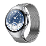 Pulsante Interfaccia senza soluzione di continuità Cinturino per orologio Milanese magnetico in acciaio inossidabile, For Huawei Watch 5 46mm