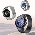 Pulsante Interfaccia senza soluzione di continuità Cinturino per orologio Milanese magnetico in acciaio inossidabile, For Huawei Watch 5 46mm