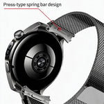 Pulsante Interfaccia senza soluzione di continuità Cinturino per orologio Milanese magnetico in acciaio inossidabile, For Huawei Watch 5 46mm
