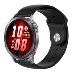 Cinturino per orologio in silicone tinta unita con fibbia a rovescio., For Huawei Watch GT Runner 2