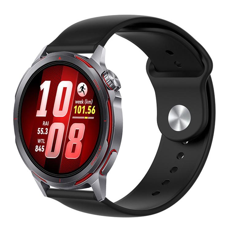 Cinturino per orologio in silicone tinta unita con fibbia a rovescio., For Huawei Watch GT Runner 2