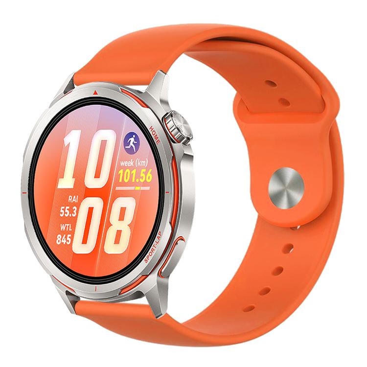 Cinturino per orologio in silicone tinta unita con fibbia a rovescio., For Huawei Watch GT Runner 2